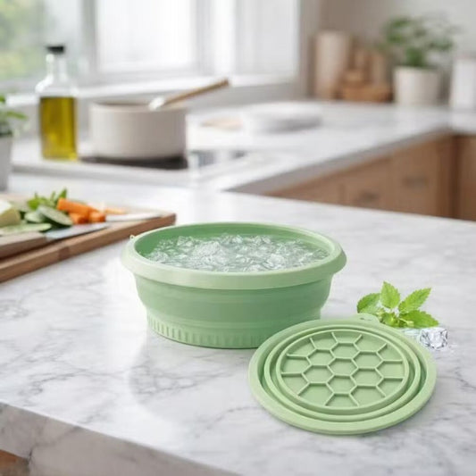 Collapsible Silicone Ice Facial Bowl for Face Wash & Skin Care