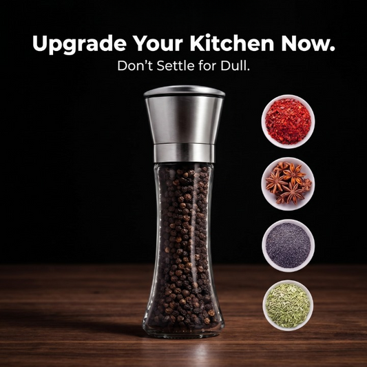 Premium Stainless Steel Spice & Pepper Grinder | Adjustable Ceramic Core Mill