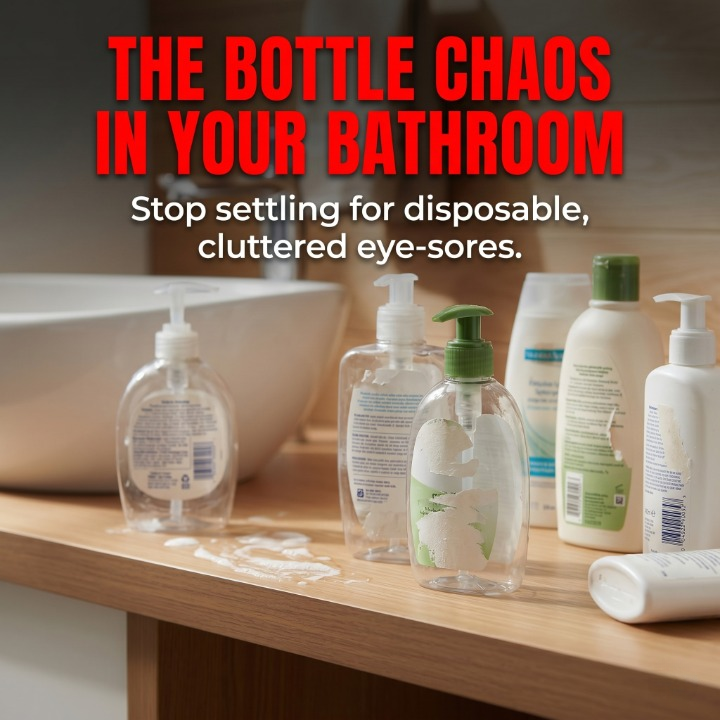 Eco-Friendly Bamboo Liquid Soap Dispenser with Rust-Proof Pump