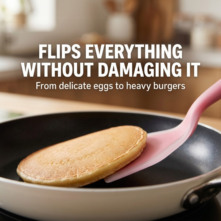 Silicone Spatula - Heat Resistant & Non-Stick Safe