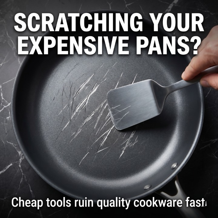 Silicone Spatula - Heat Resistant & Non-Stick Safe
